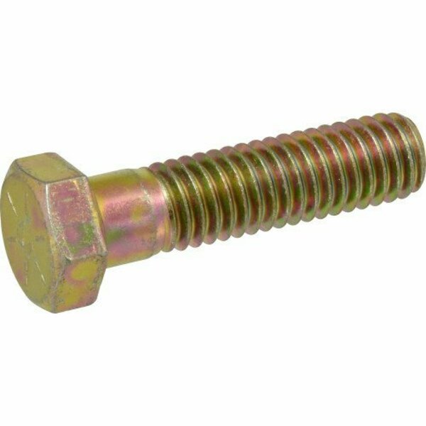 Hillman Hex Cap Screw, 1-1/2 in OAL, 8 Grade, Yellow Dichromate, Coarse Thread 220179